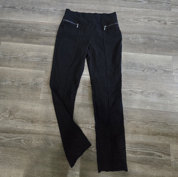 Style & Co Black straight leg  leggings size medium - Picture 1 of 4